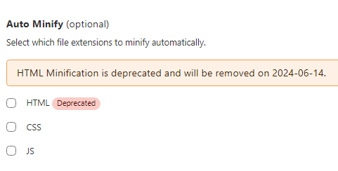 Cloudflare to Deprecate Auto Minify on August 5, 2024