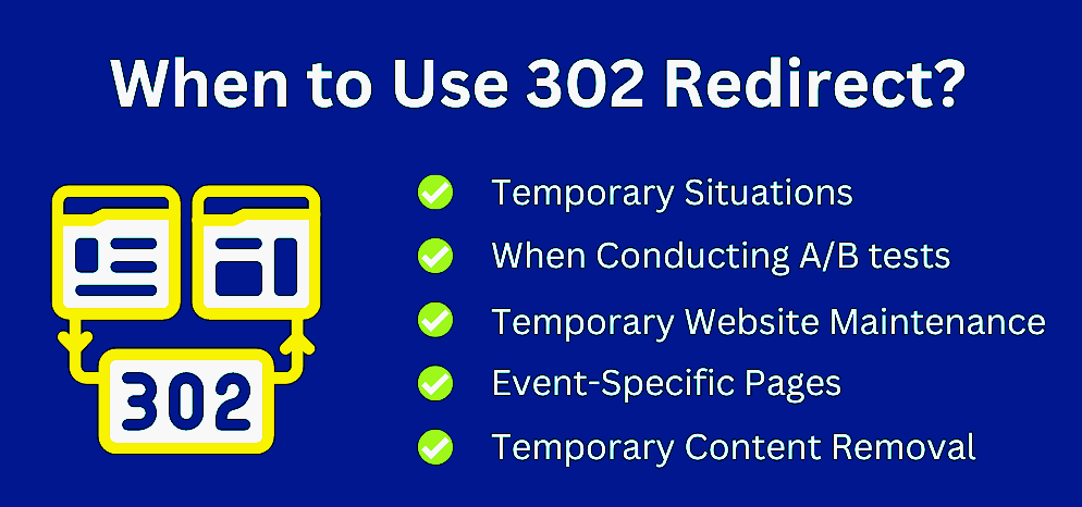 Common Use Cases for 302 Redirects